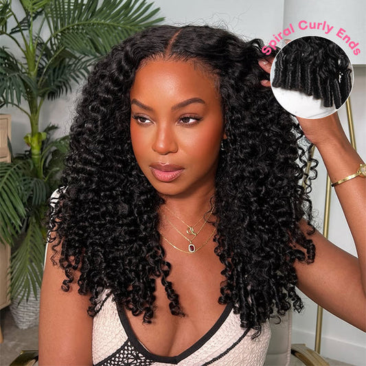 Voluminous & Bouncy Burmese Curly M-Cap 9x6 Lace Wig – Glueless, Bleached Knots, Adjustable Drawstrings
